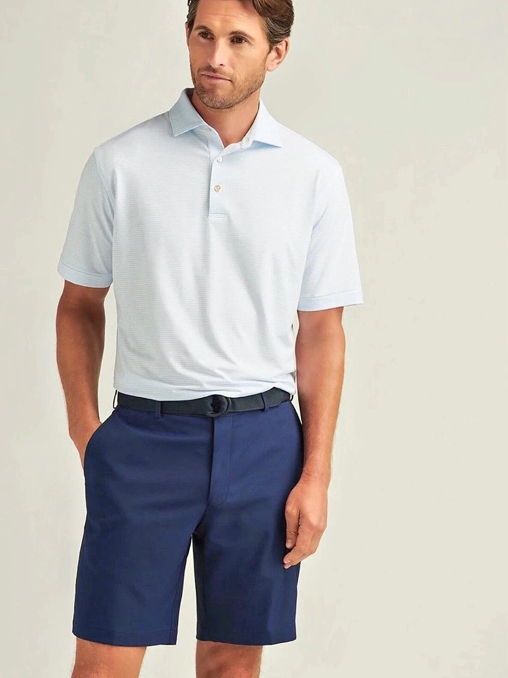Peter Millar Salem Navy Blue Performance Golf Shorts- Men's Sz 40